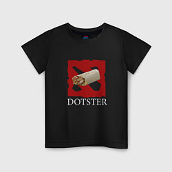 Футболка хлопковая детская Dotster, цвет: черный