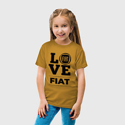 Футболка хлопковая детская Fiat Love Classic, цвет: горчичный — фото 2