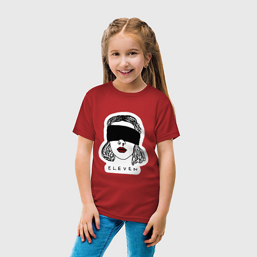 Детская футболка Eleven одиннадцать / Красный – фото 4