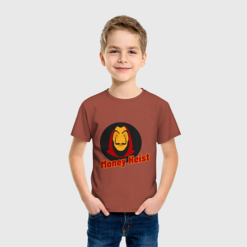 Детская футболка Dali - Money Heist / Кирпичный – фото 3