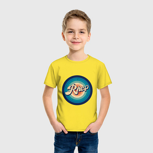 Детская футболка RHCP Circle / Желтый – фото 3