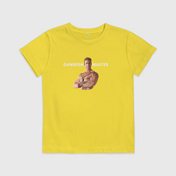Футболка хлопковая детская Dungeon Master Billy, цвет: желтый