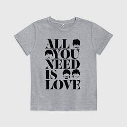 Детская футболка ALL YOU NEED IS LOVE THE BEATLES