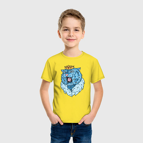 Детская футболка The King of the Ice Tigers / Желтый – фото 3
