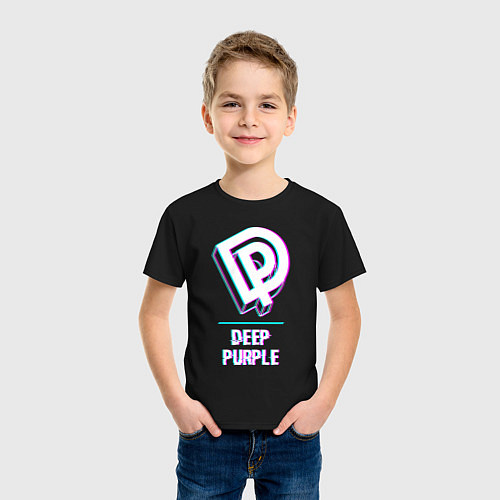 Детская футболка Deep Purple Glitch Rock / Черный – фото 3