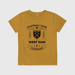 Детская футболка West Ham: Football Club Number 1 Legendary