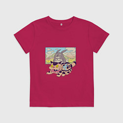 Детская футболка Тоторо на котобусе