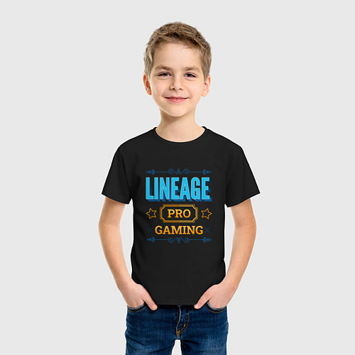 Детская футболка Игра Lineage PRO Gaming / Черный – фото 3