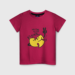 Футболка хлопковая детская Wu-Tang Is For The Children, цвет: маджента