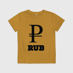 Детская футболка Рубль RUB