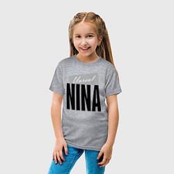 Футболка хлопковая детская Unreal Nina, цвет: меланж — фото 2