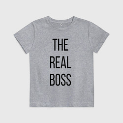 Детская футболка The real boss!