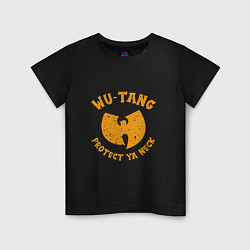 Футболка хлопковая детская Protect Ya Neck Wu-Tang, цвет: черный