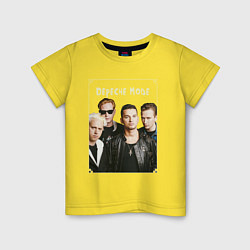 Футболка хлопковая детская Keep Calm and Enjoy the Silence - Depeche Mode, цвет: желтый