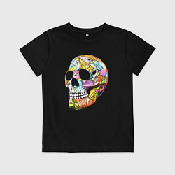 Детская футболка Art cool skull