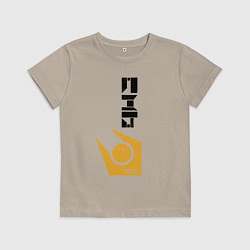 Футболка хлопковая детская Half life - city17, цвет: миндальный