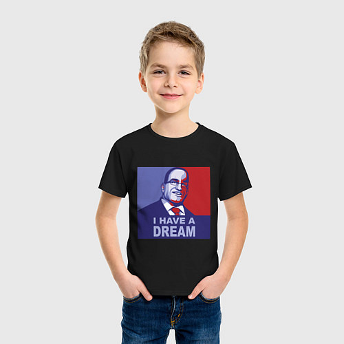 Детская футболка Сенатор - У меня есть мечта / Черный – фото 3