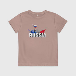 Детская футболка Russia объемный текст