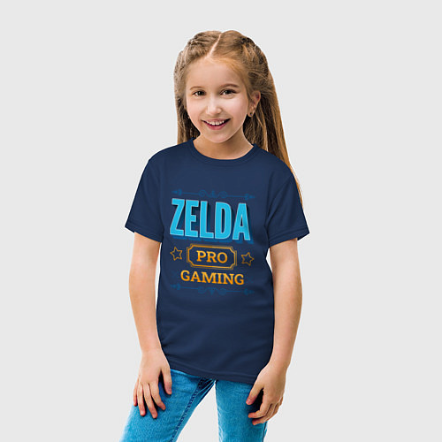 Детская футболка Игра Zelda pro gaming / Тёмно-синий – фото 4