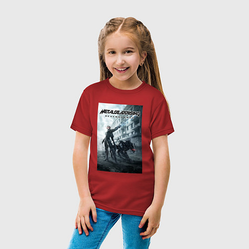 Детская футболка Metal Gear Rising Revengeance - poster / Красный – фото 4