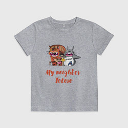 Детская футболка Мой сосед Тоторо - персонажи