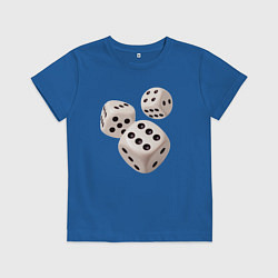 Детская футболка Объёмные игральные кубики дайс