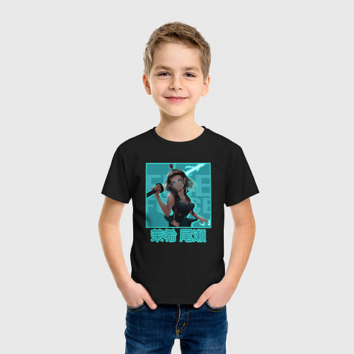 Детская футболка Маки Одзэ - Пламенный отряд / Черный – фото 3