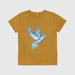 Детская футболка Птица из воды - иллюзия