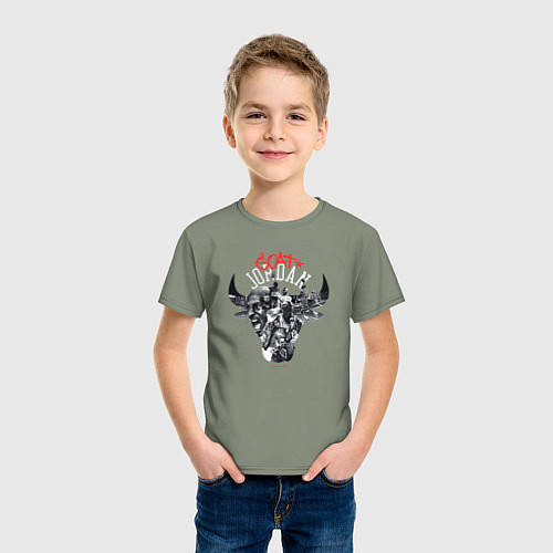 Детская футболка Майкл Джордан-GOAT / Авокадо – фото 3
