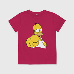 Детская футболка Гомер Симпсон указывает пальцем