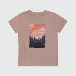 Детская футболка Бездорожье и закат