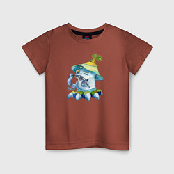 Детская футболка Морской монстр с цепью