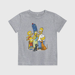 Детская футболка Семейка Симпсонов встречает Новый Год!