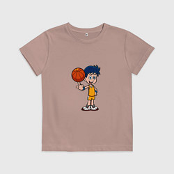 Детская футболка Мальчик с мячом