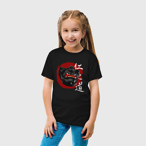 Детская футболка Маска Дзина / Черный – фото 4