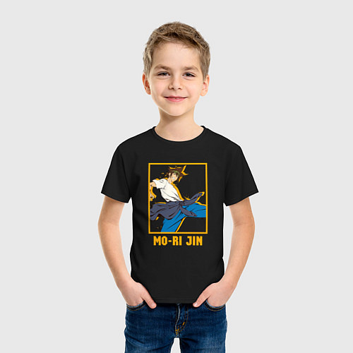 Детская футболка Мори арт - Бог старшей школы / Черный – фото 3