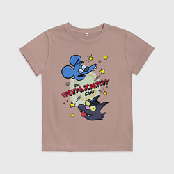 Детская футболка Симпсоны - шоу Щекотки и Царапки