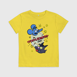 Детская футболка Симпсоны - шоу Щекотки и Царапки