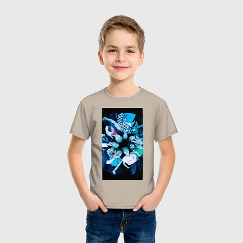 Детская футболка Stray Kids CHEESE / Миндальный – фото 3