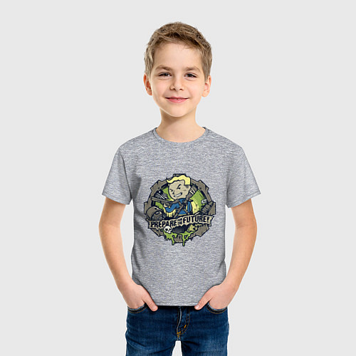 Детская футболка Vault game future boy / Меланж – фото 3