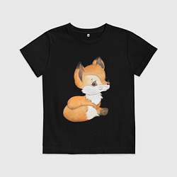 Детская футболка Маленький лисенок арт