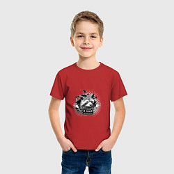 Футболка хлопковая детская I need obnimashki, цвет: красный — фото 2