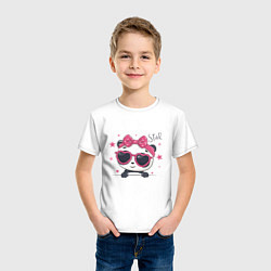 Футболка хлопковая детская Panda Star, цвет: белый — фото 2