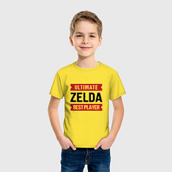 Футболка хлопковая детская Zelda: Ultimate Best Player, цвет: желтый — фото 2