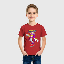 Футболка хлопковая детская Sonic - ласточка Вейв - Free riders, цвет: красный — фото 2