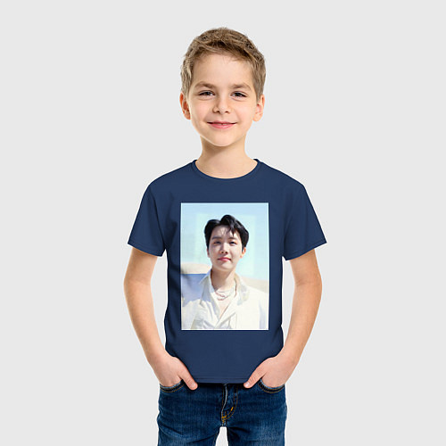 Детская футболка Солнышко Джей-Хоуп / Тёмно-синий – фото 3