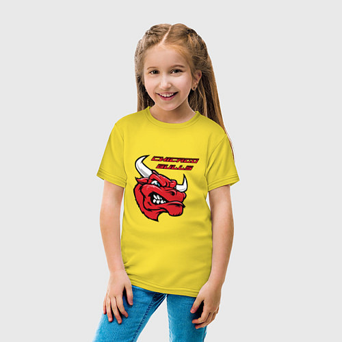 Детская футболка Чикаго Буллз - баскетбол НБА / Желтый – фото 4