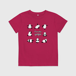 Детская футболка Панда - йога
