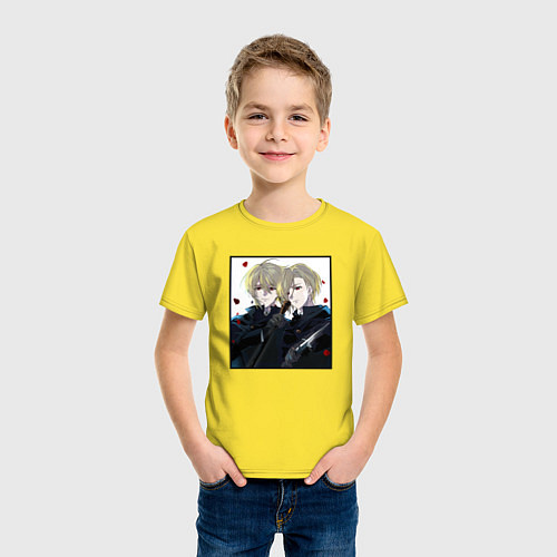 Детская футболка Братья Мориарти / Желтый – фото 3
