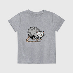 Детская футболка Удивлённый опоссум